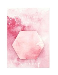Watercolor Hexagon Sticky Notes 